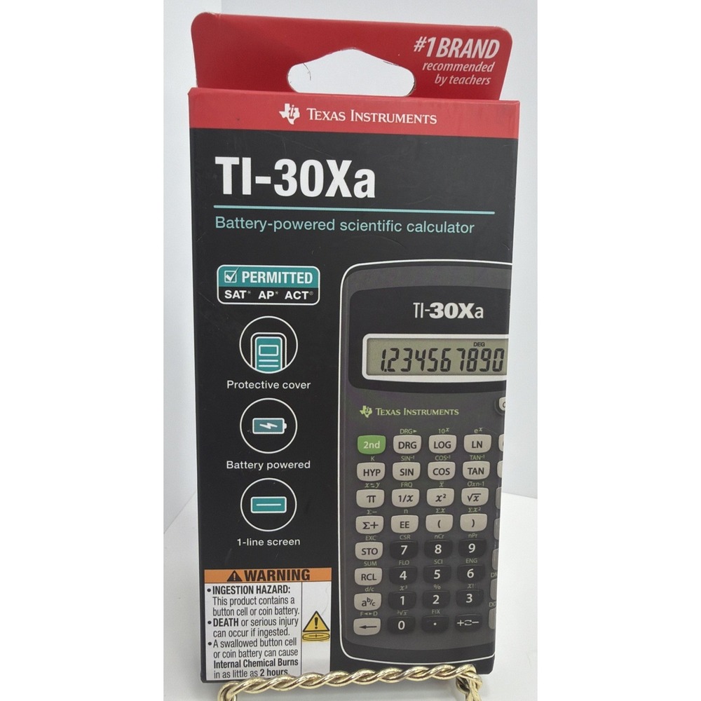 Texas Instruments TI-30Xa Scientific Calculator Battery Powered - SAT & ACT NEW